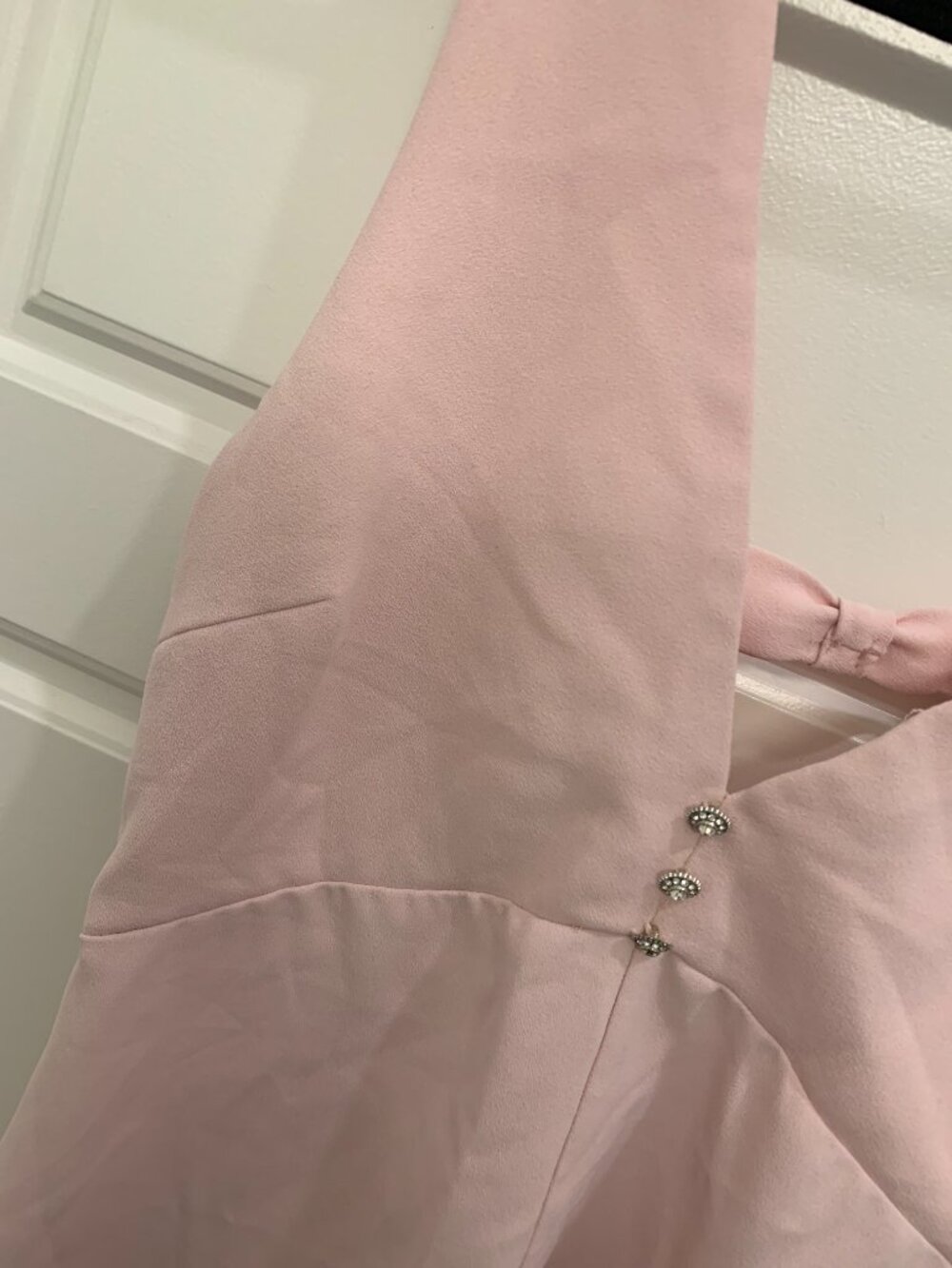 Zara Jewel Button Pinafore Mini Dress - Picture 9 of 10